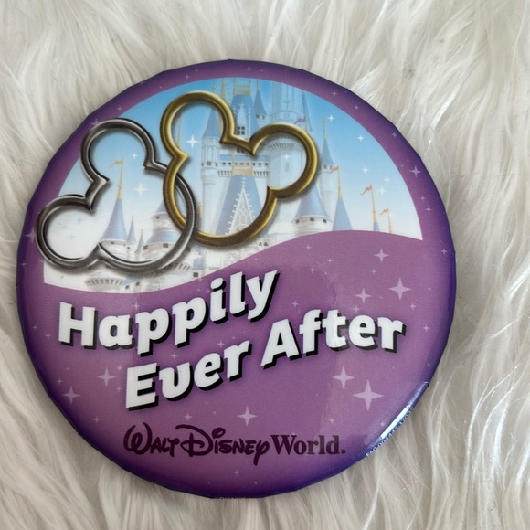 Walt Disney World Souvenir Button - Happily Ever After - Picture 2 of 4